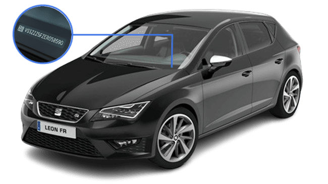 VIN location on vehicle